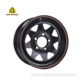 16 Inch Black Steel Wheel 5x114.3 Wheel Rim